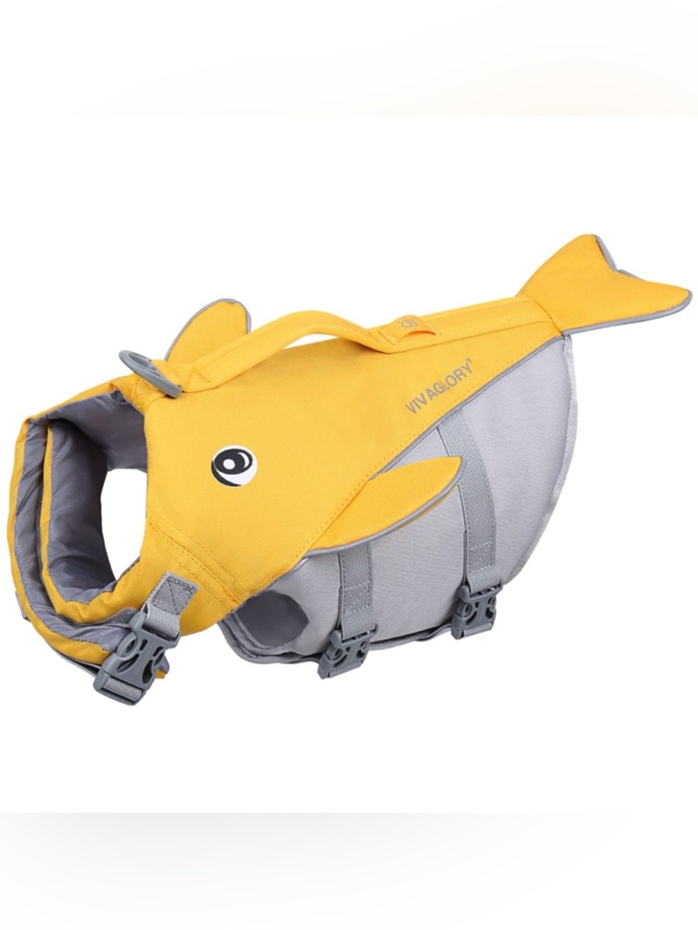 VIVAGLORY NEW Whale / Shark Dog Puppy Life Vest Jacket Sz M